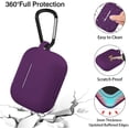 thumbnail image 5 of AirPods Pro Case Cover,Shockproof Washable Silicone Protective Case for Airpod Pro 3 Supports Wireless Charging with Carabiner Purple, 5 of 5