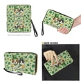 thumbnail image 4 of TSOVTHRID Shamrock Handbag and Wallet Set Green Hat Dog Cat Print Tote Bag Top Handle Handbag with Matching Leather Wallet Green Large Capacity Shoulder Satchel Purse for St. Patrick's Day, 4 of 7