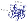 thumbnail image 2 of Decoración para tartas Dxsdgetue Sweet Baby Boy Blue Glitter Oh Boy, 2 of 8