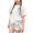 White, variant on SERTGUTR Girls' Halloween Outfit Set Short Sleeve Crew Neck Top Elastic Waist Shorts Cute Ghost Print Soft Breathable Homewear School Party Everyday Wear