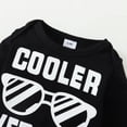 thumbnail image 5 of 3 Months Baby Boys Clothes 6 Months Boys 3PCS Outfits Set Letter Glasses Print Newborn Boys Long Sleeve Top Camo Pants Set with Hat Black, 5 of 8