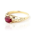 thumbnail image 3 of Galaxy Gold 1.15 ct 18K Solid Gold Filigree Solitaire Ring Ruby 2330 (5.5), 3 of 5