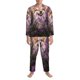 thumbnail image 3 of Fotbe Dog in Lavender Flowers Pijama de Hombre con Estampado de Manga Larga, Conjunto de 2 Piezas, Ropa de Dormir Suave y Cómoda con Bolsillos-Medium, 3 of 7
