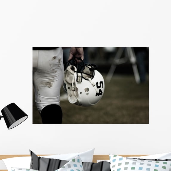 Football Sideline Wall Mural by Wallmonkeys Peel and Stick Graphic (36 in W x 24 in H) WM191958