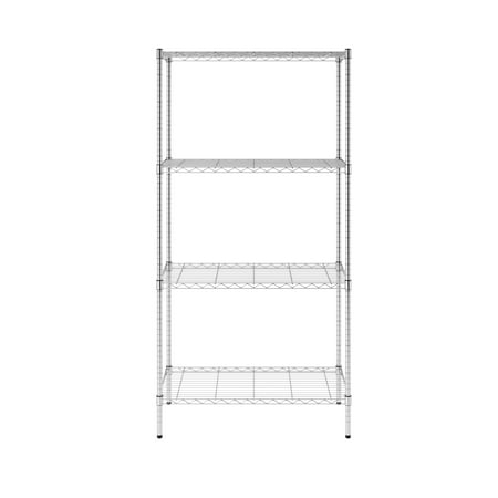 

SafeRacks NSF Certified 4-Tier Steel Wire Shelving with Adjustable Shelves - 500 lb Capacity - 36 x 18 x 72