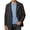 Gray, variant on Men's Corduroy Blazer Jacket Sport Coat Lapel Collar Two Button Single Breasted Solid Color Fall Winter Vintage Retro Casual Business Work Top Warm Jacket