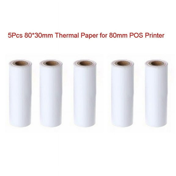 Yokua Premium Thermal Paper , 5 Rolls (Size: 80mm x 30mm )
