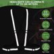 thumbnail image 4 of Chaleco de Seguridad Reflectante Uxcell, Chalecos Hi-Vis, Tiras de Alta Visibilidad Ajustables para Trotar al Aire Libre Negro, 4 of 7
