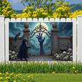 thumbnail image 6 of Grim Reaper Halloween Banner Spooky Hand Full Moon for Haunted House Halloween Party Scary Decoration, 6 of 9