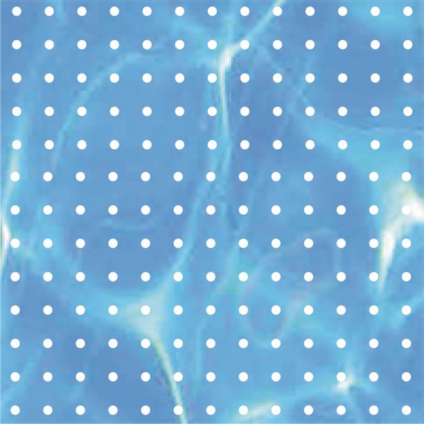 90 in. H X 46 in. W Punched Blue Backer Paper