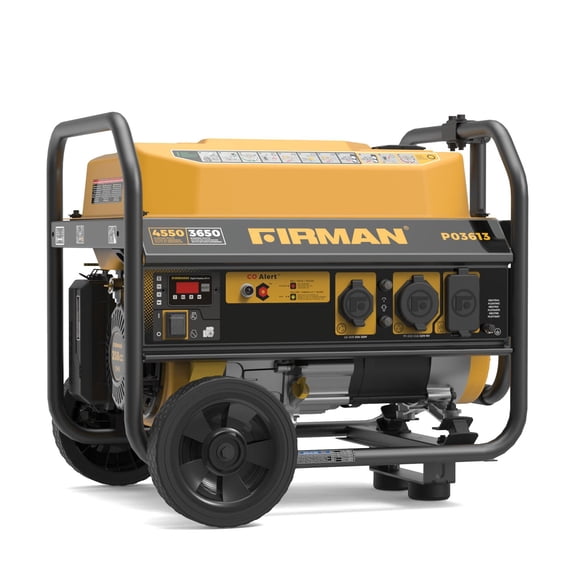 FIRMAN 4450/3550 Watt 120V Recoil Start Gas Portable Generator with CO alert system