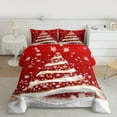 thumbnail image 2 of Homewish Teens Xmas Tree Snowflakes Full Size Comforter Sets 3-Piece,Merry Christmas Bedding Comforter Set,Happy New Year Lightweight Bedding Sets,Breathable Home Decor,Reversible, 2 of 8