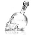 thumbnail image 3 of RisingPro 3D Glass Halloween Skull Bottle Crystal Skull Vodka Bottle, 3 of 4