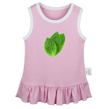 

Nature Peppermint Pattern Dresses For Baby Newborn Babies Skirts Infant Princess Dress 0-24M Kids Graphic Clothes (Pink Sleeveless Dresses 18-24 Months)
