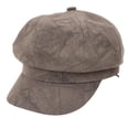 thumbnail image 1 of Gorra de pico de pato con visera plana, estilo moderno, vintage, retro, británica. Café, 1 of 9