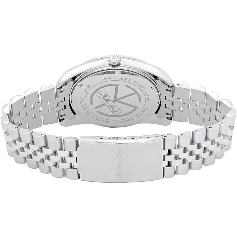 Mathey-Tissot Mathey II Quartz Crystal Mother of Pearl Dial Men's