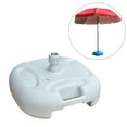 thumbnail image 3 of Heavy Duty Umbrella Base Stand Parasol Replacement Weight Sun Shade Water Filled Umbrella Stand Base for Fishing Garden Lawn Patio Yard Blanco BLESIY soporte de sombrillas de playa, 3 of 8