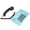 Blue, variant on UrbanEden KXT504 Landline Multi Functional Battery Free Corded Telephone With Dual Handset For Office Hotel,Office Telephone