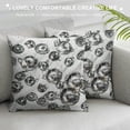 thumbnail image 3 of Orinice Metallic Art Graphic Decorative Throw Pillow Cover for Home Couch Living Room Bed Sofa - Short Plush Pillow Case 1PC 24x24in, 3 of 5