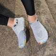 thumbnail image 6 of Domuza Women’s Barefoot Water Shoes, Breathable Knit Quick-Dry Swim Shoes with Colorful Non-Slip Sole for Beach, Pool, and Water Sports Light Gray 8（EU-40）, 6 of 6
