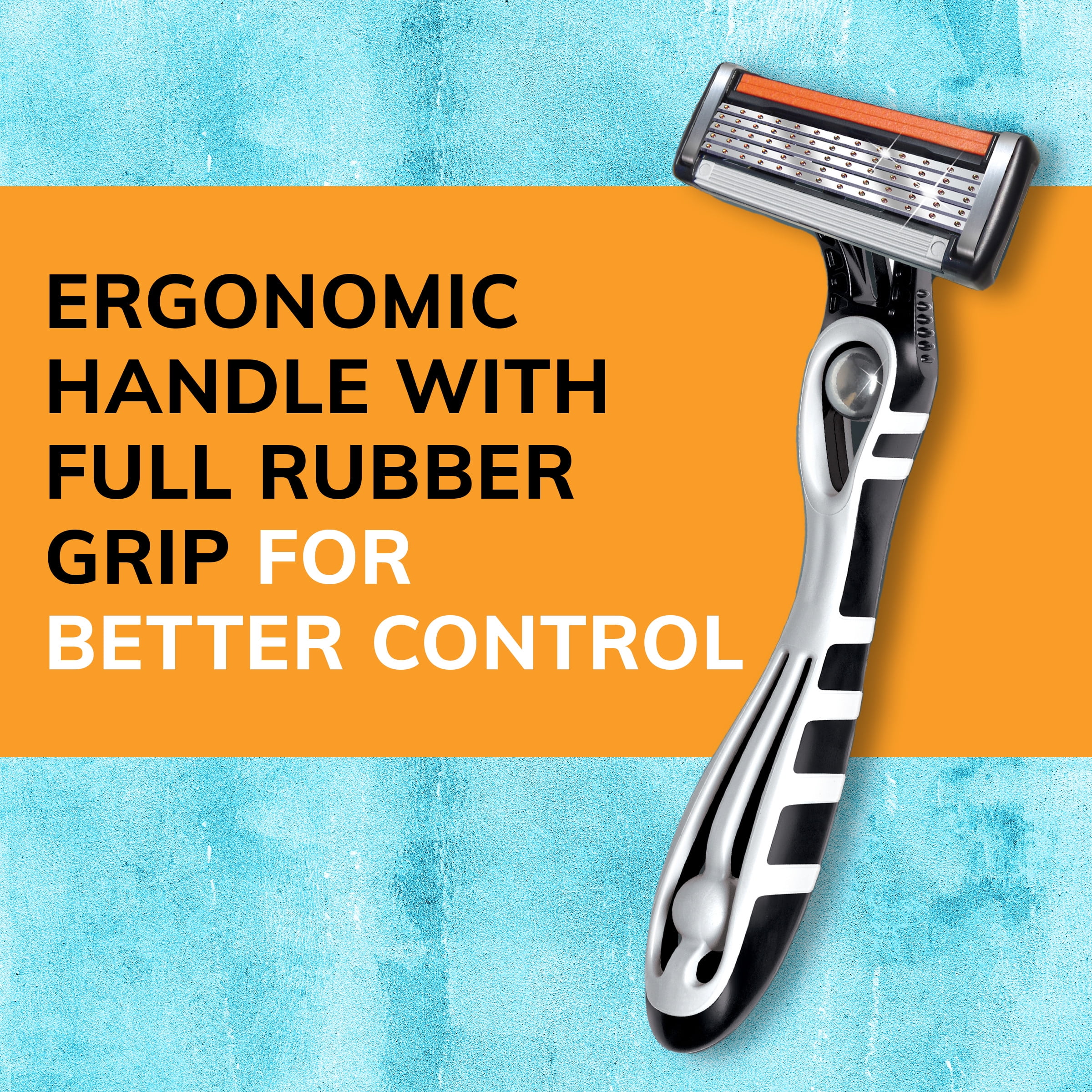 BIC Flex 5 Disposable Men's Razors, 5-Blade Razors, 6-Count