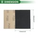 thumbnail image 3 of Hojas de lijado de gancho y lazo Unique Bargains 140x115mm negras 1200 grano, molienda y pulido eficientes en la fabricación y reparación de automóviles, procesamiento de metales, 3 of 7