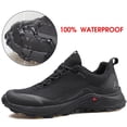 thumbnail image 2 of Zapatillas de senderismo HUMTTO para hombre, todo terreno, impermeables, color negro 11.5, 2 of 9