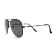 thumbnail image 3 of Iconic Tempered Glass Lens Tear Drop Shape Wire Rim Cop Sunglasses All Black, 3 of 4