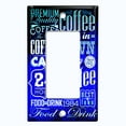 thumbnail image 2 of Metal Light Switch Wall Plate Outlet Cover (Coffee Shop Cafe Restaurant Sign Black Blue - Single Rocker), 2 of 2