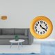 thumbnail image 2 of Cesta De Frutas Tejida, Cuenco Para Aperitivos, Plato De Pan, Reloj De Pared Analógico Contemporáneo De Escritorio, Silencioso, Colgante, Redondo, De Madera, Para Cocina, Comedor Y Dormitorio, 2 of 8