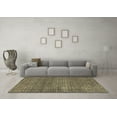 thumbnail image 3 of Ahgly Company Indoor Square Abstract Brown Modern Area Rugs, 3' Square, 3 of 4