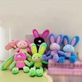 thumbnail image 3 of Pu Ll U P Rabbit Plush Toy Easter Bunny Pu Ll Up Toys Easter Stuffed Rabbit Toy Pu Ll Out Funny Rabbit Plush Keychain 12, 3 of 3