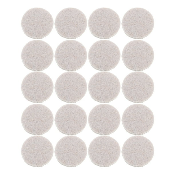24 almohadillas antideslizantes para muebles de madera, autoadhesivas, de fieltro, redondas, antiarañazos, para patas de mesa, color gris claro