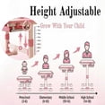 thumbnail image 6 of YNCE Kids Study Desk and Chair Set for 6-14, Height Adjustable Study Table Chair Set for Kids with Drawers Bookstand 80cm Desktop Foot Pedal Ergonomic Table Chairs for Boys Girls, 6 of 8