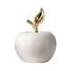 thumbnail image 5 of Estatua de manzana de cerámica, figura decorativa coleccionable, adorno de escritorio simple para Blanco, 5 of 9