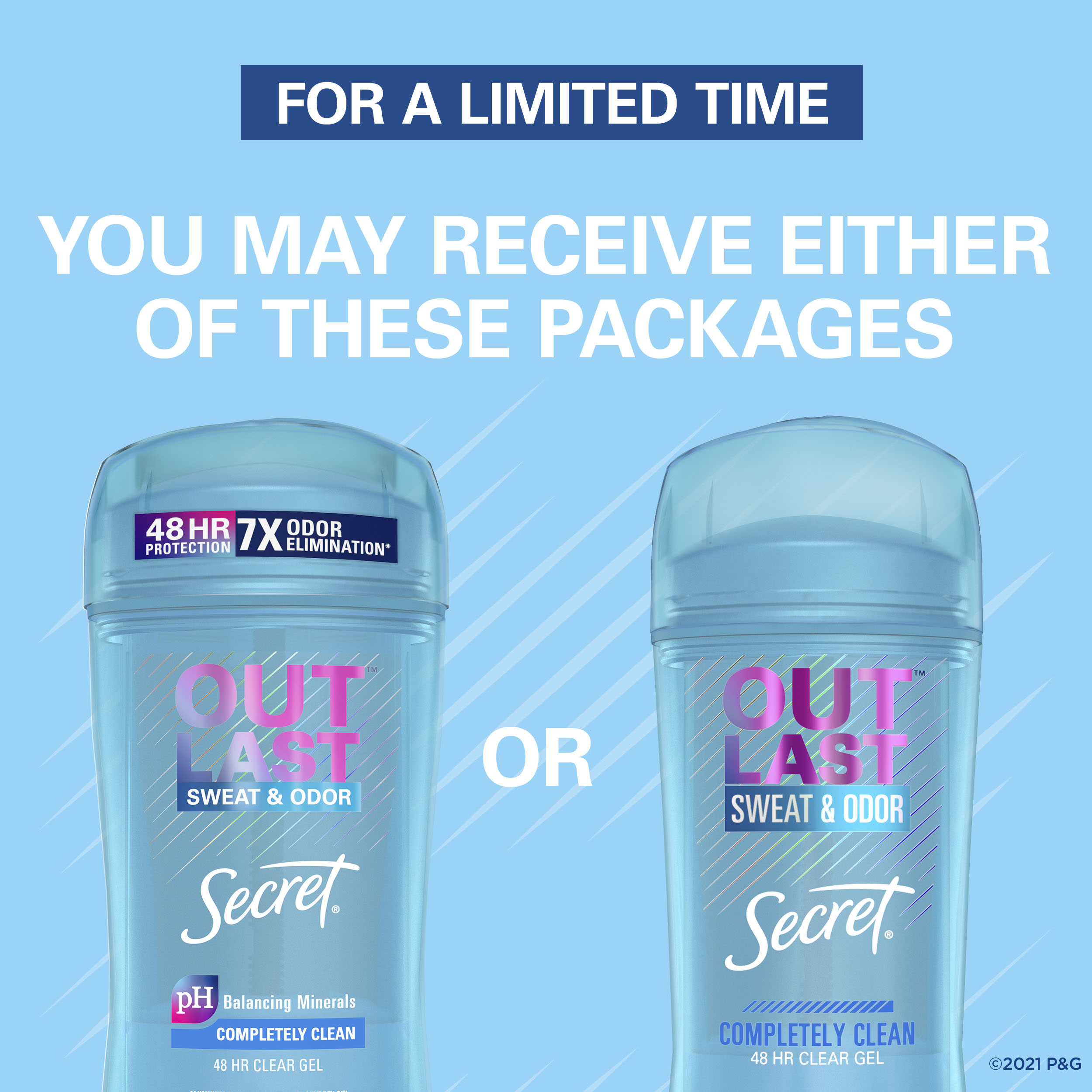 Secret Outlast Clear Gel Antiperspirant Deodorant for Women Completely Clean, 3.4 oz - image 3 of 10
