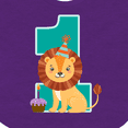 thumbnail image 4 of Inktastic First Birthday Boy Lion 1 Year Old Boys or Girls Baby Bib, 4 of 4