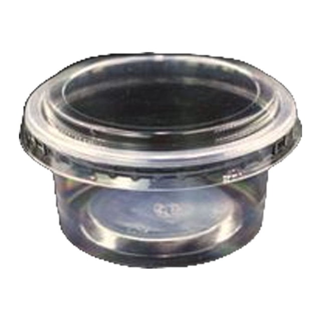 Moyic 50 piezas de vasos desechables de 90ML, recipientes de plástico transparente, sellado para fiestas, embalaje, decoración, cajas de Mostrada