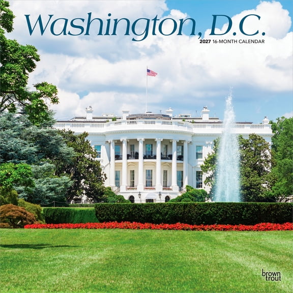Washington D.C. | 2027 12x24" (Hanging) Wall Calendar | Plastic-Free | BrownTrout
