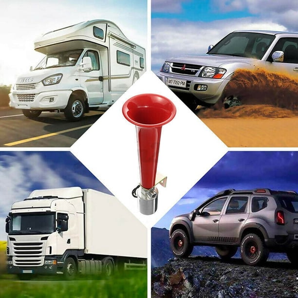 Bocina De Aire Para Camión Bocina De Aire Universal Para Coche Súper Fuerte 180DB Bocina De Aire Para Camión De Trompeta única Para Vehículos Trenes Barcos DC 12-24VRed ANGGREK Otros