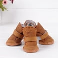 thumbnail image 1 of 4PC Chien de Compagnie Anti-Dérapant Bottes Chaudes Bottes de Chiot Chaussures de Coton de Protection, 1 of 1
