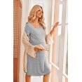 thumbnail image 5 of Ekouaer Nursing Dress Patchwork Knee Length Dress, 5 of 6