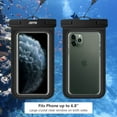thumbnail image 2 of JOTO Universal Waterproof Pouch Cellphone Dry Bag Case for iPhone 12 Pro Max 11 Pro Max Xs Max XR X 8 7 6S Plus SE, Galaxy S20 Ultra S20+ S10 Plus S10e /Note 10+ 9, Pixel 4 XL up to 7", 2 of 12