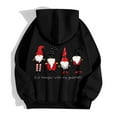 thumbnail image 6 of Christmas Gnome Hoodies for Women 2025 Long Sleeve Zip Up Graphic Hooded Sweatshirt with Pockets Jacket Coat, 6 of 7
