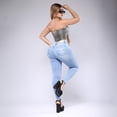 thumbnail image 4 of Pantalón Mujer Super Skinny Tiro Medio Mezclilla Sky Blue, 4 of 6