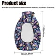 thumbnail image 7 of Renewold Stretch Fit ATV Seat Cover 25x10 Inch, ATV Decorative Accessories with Elastic Edge for Polaris Sportsman 450/570, Honda FourTrax, Kawasaki Brute Force, Hippie Flower Lotus Purple Blue, 7 of 7