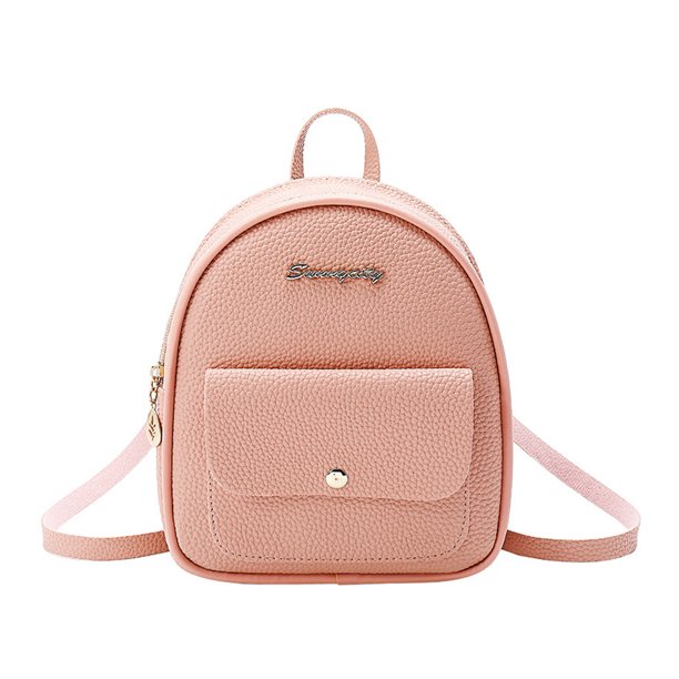 Qarigey Mini 2020 para mujer, bolso de hombro de cuero PU de estilo coreano para chicas adolescentes, pequeña multifunción, bolsa de Bolsas de mensajero y de hombro rosado Qarigey BB7353-05