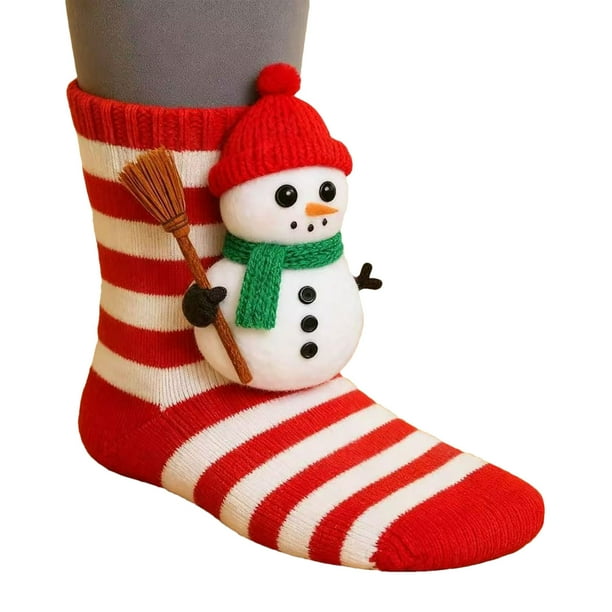 Uuiauoio Handmade Knitted Christmas Stockings for Adults Festive Fireplace Mantel Hanging Decoration Holiday Home Decor Gift Exchange and Seasonal Party Gift