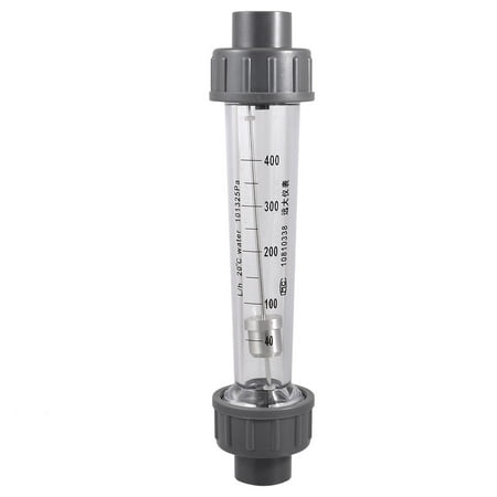 Gray Plastic Connector Water Flow Measuring Flow Meter 40-400L/h