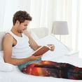 thumbnail image 5 of Susaid Cat Watching City Sunset Print Mens Pajama Pants Set Sleep & Lounge Pants, PJ Bottoms with Pockets and Button Fly-Medium, 5 of 6